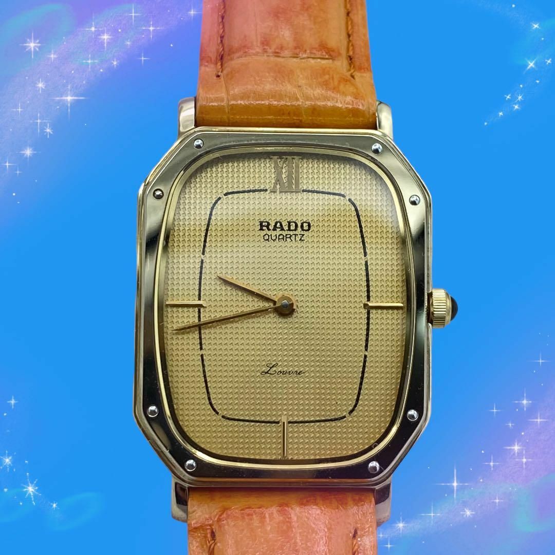 RADO - 《美品 稼動品》 ラドー ルーブル メンズ腕時計 ゴールド文字盤