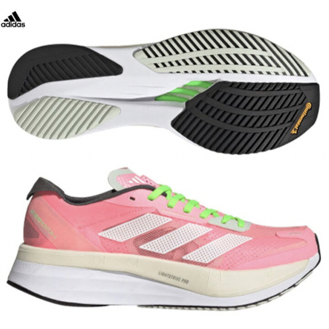 adidas(アディダス)の送料無料 新品 adidas ランニング ADIZERO BOSTON11W24 スポーツ/アウトドアのランニング(シューズ)の商品写真