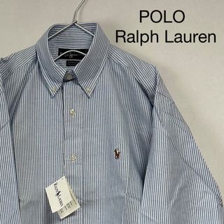 Ralph Lauren - 新品 90s POLO Ralph Lauren 長袖BDシャツ ストライプ