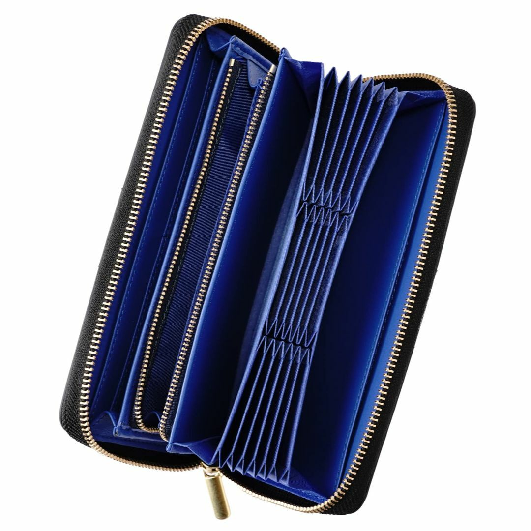 【色: Blue】s_man 財布 レディース メンズ 長財布 大容量 カード2のサムネイル