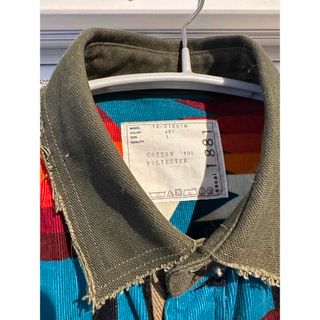 sacai pendleton 長袖シャツ サイズ1 ターコイズ