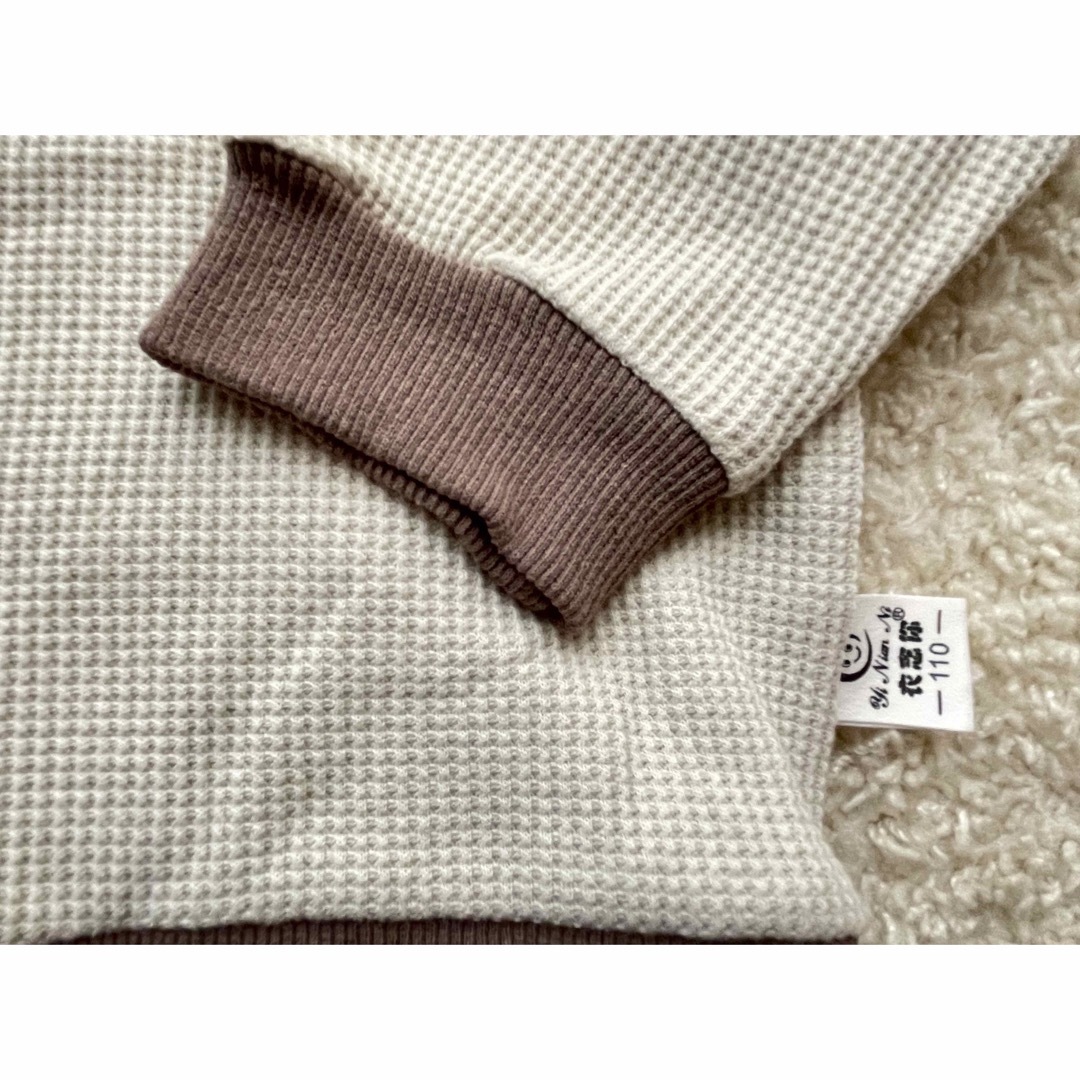 ZARA KIDS(ザラキッズ)の韓国子供服♡ ワッフル　セットアップ キッズ/ベビー/マタニティのキッズ服男の子用(90cm~)(Tシャツ/カットソー)の商品写真