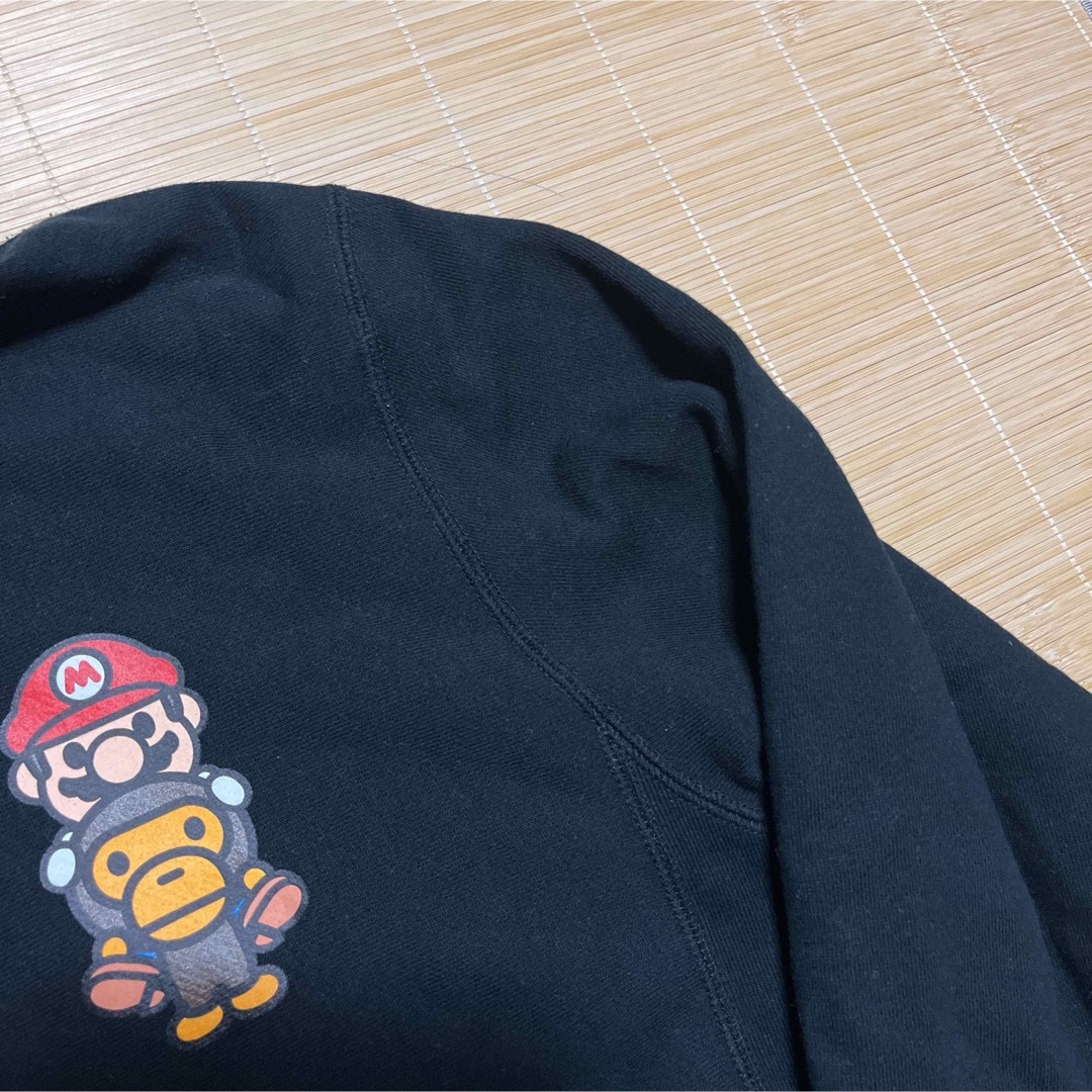 APE BAPE KAWS BABY MILO マリオ　MARIO パーカー　M