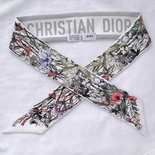 クリスチャンディオール(Christian Dior)のDIOR ディオール　ミッツァ　シルク　スカーフ　バンドー　バンダナ　極美品(バンダナ/スカーフ)