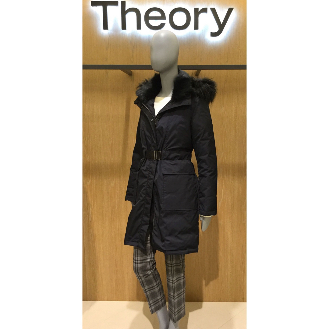 Theory ファー付ダウンコート美品　S