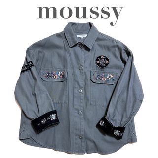 マウジー(moussy)の【最終価格/新品】moussy シャツジャケット　ミリタリーシャツジャケット(ミリタリージャケット)