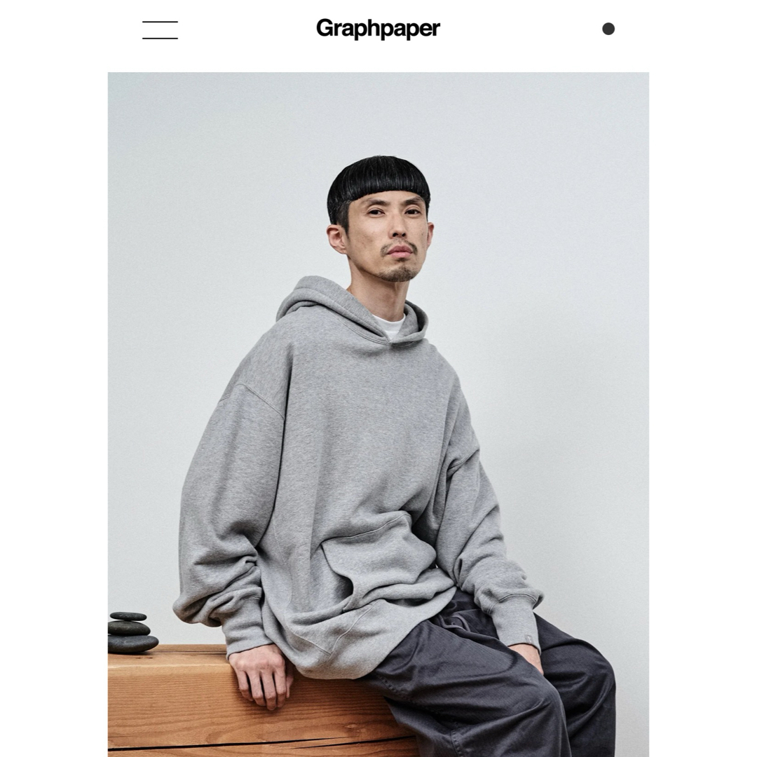 Graphpaper(グラフペーパー)のGraphpaper LOOPWHEELER for Sweat Parka メンズのトップス(パーカー)の商品写真