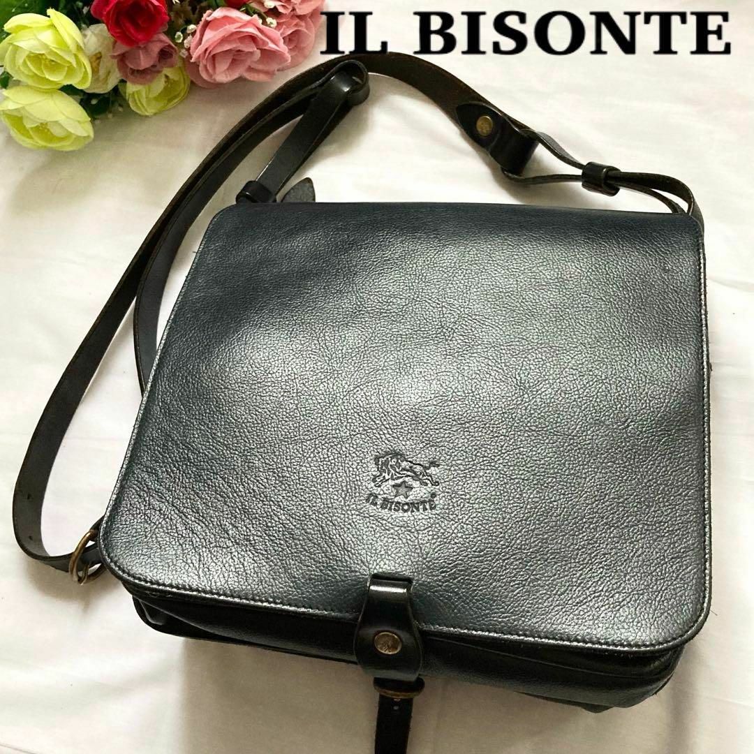 IL BISONTE - ✨美品✨ イルビゾンテ ショルダーバッグ レザー