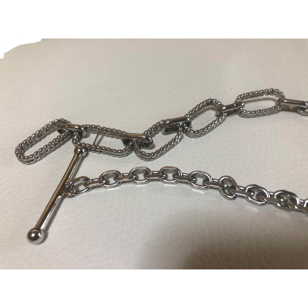 ADER.bijouxCUTSTEELglass holder necklace