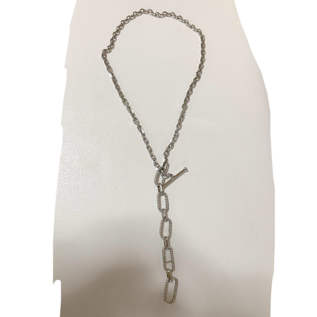 ADER.bijouxCUTSTEELglass holder necklace