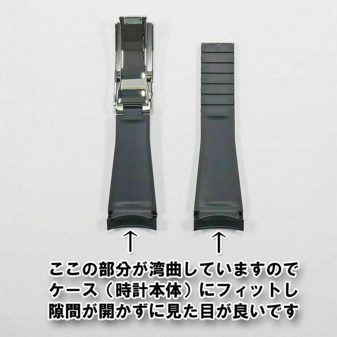 BKバックル】 バックル付きラバーベルト 22mm ブラックの通販 by BKバックル】 バックル付きラバーベルト 22mm ブラックの通販 by