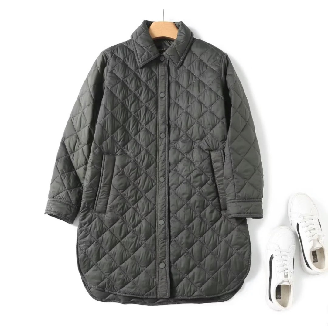 🤎10月新作🎻12458◆2color ダウンジャケット コート レディースのジャケット/アウター(ダウンコート)の商品写真