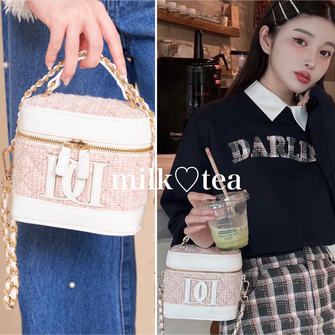Darich - 新品未開封 ダーリッチ キルティングツイードミニバッグ