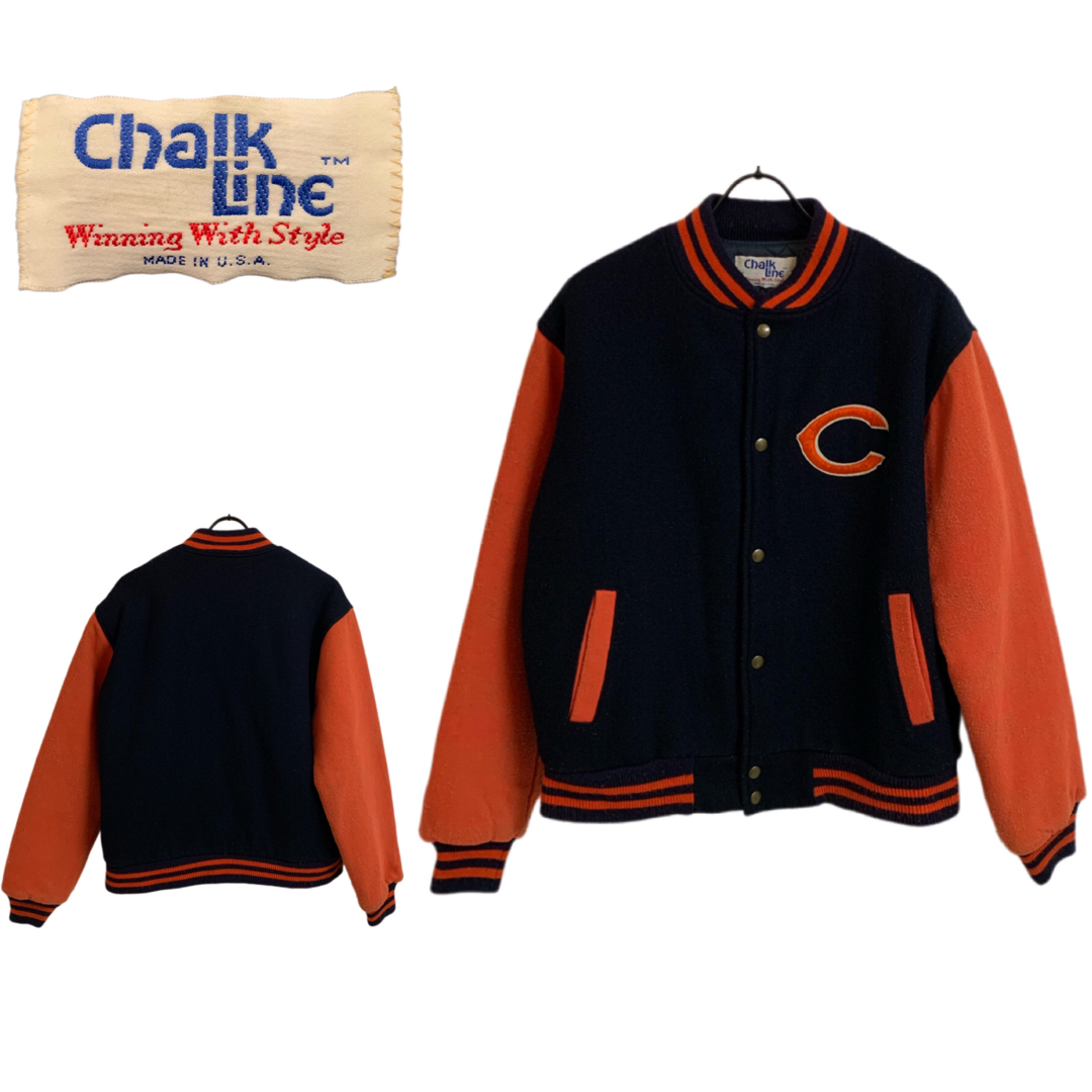 US VINTAGE CHICAGO BEARS USA製 バーシティジャケット | フリマアプリ ラクマ