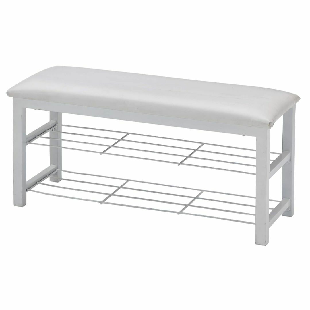 あずま工芸 サイドテーブル ホワイト 幅80×奥行き30×高さ40cm エントラ