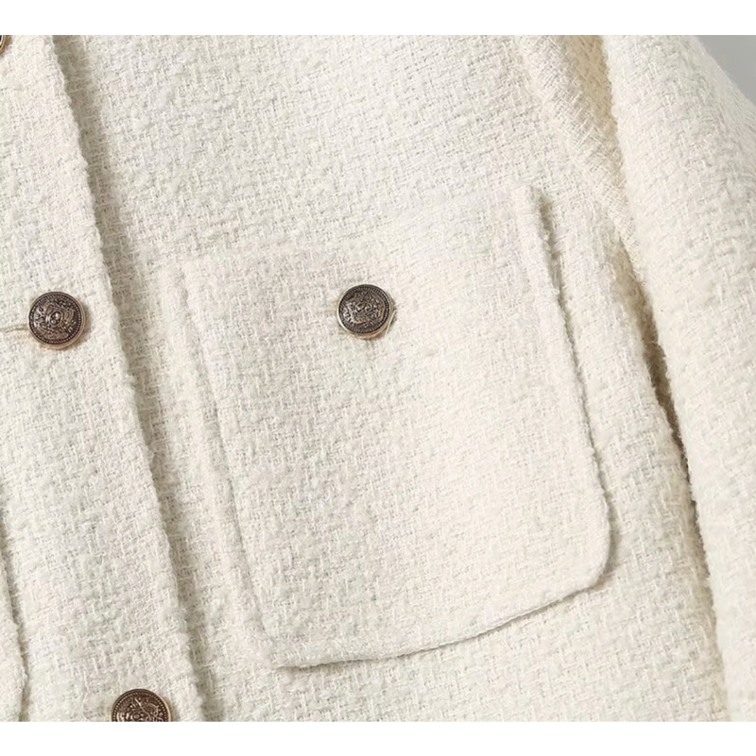 🤎10月新作🎻12459◆ノーカラージャケット  レディースのジャケット/アウター(ノーカラージャケット)の商品写真