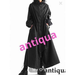 アンティカ(antiqua)のantiqua アンティカ 新品未使用 ジップワンピース ストレッチワンピース(ロングワンピース/マキシワンピース)