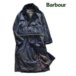 優先配送 美品！Barbour バブアーノンオイルトレンチコートネイビー38 ...