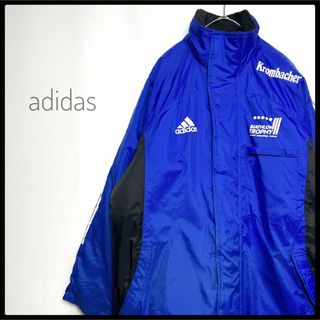 【希少カラー】90s'/adidas/ナイロンセットアップ上下/ライトブルー/S