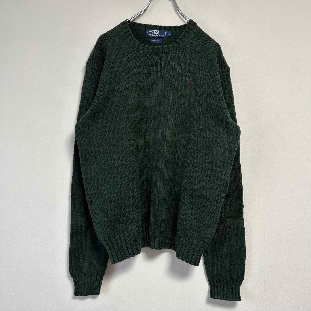 美品 90s POLO Ralph Lauren ニット セーター クルーネック