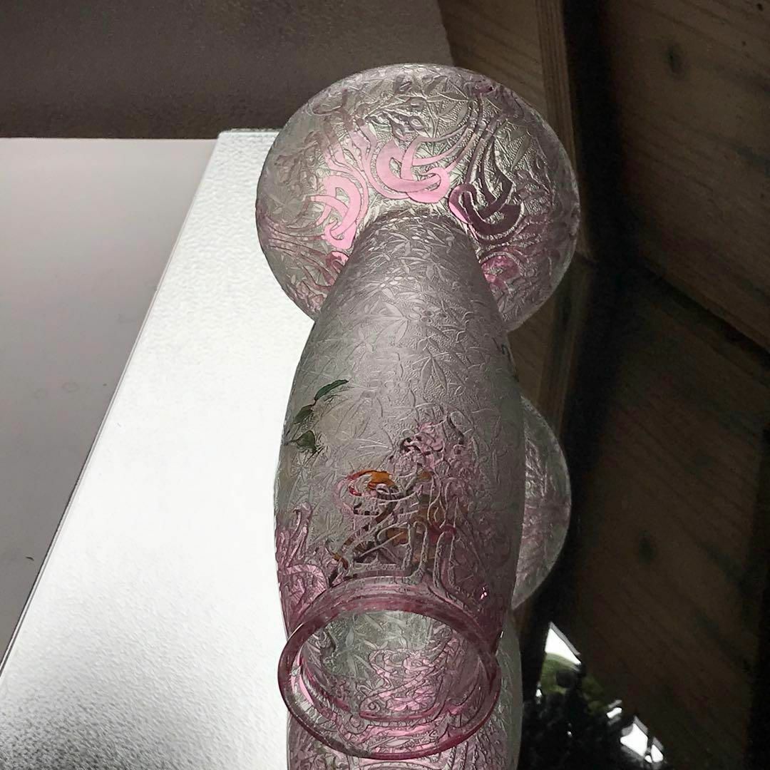 Baccarat - 豪華な装飾オールドバカラBACCARAT花瓶☆エグランチエ Baccarat - 豪華な装飾オールドバカラBACCARAT花瓶☆エグランチエ
