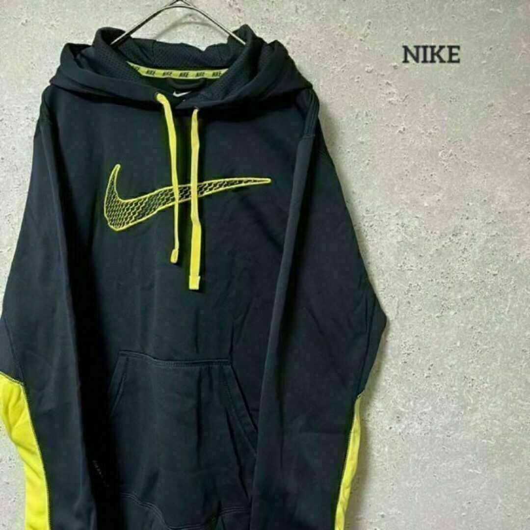 NIKE ナイキ パーカー ビッグロゴ プルオーバー 刺繍ロゴ 秋冬 S | フリマアプリ ラクマ