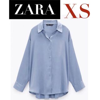 ZARA - 【完売商品】ZARA ストライプ柄オーバーサイズシャツ