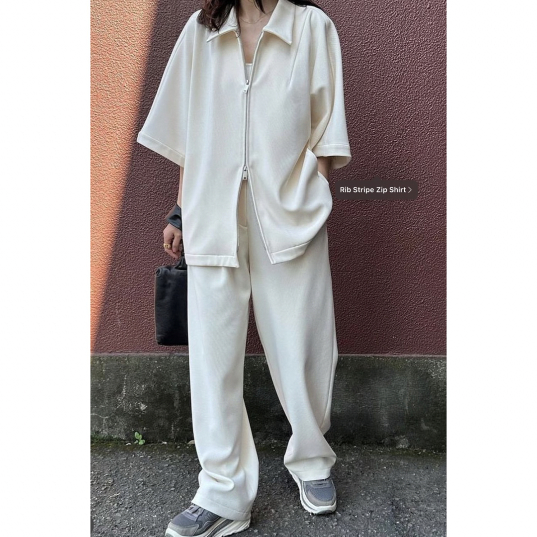 CLANE Rib Stripe Zip Shirt | フリマアプリ ラクマ