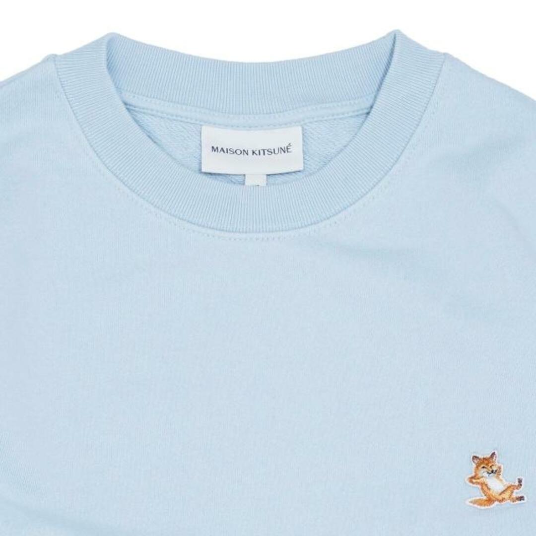 Maison Kitsune(メゾン キツネ) LM00303KM0001 メゾン キツネ チラックス パッチ レギュラー スウェットシャツ Sky Blue