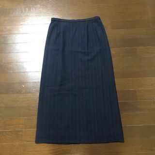 カルヴェン(CARVEN)の【美品】CARVEN カルヴェン／ロングスカート　マキシ丈　ネイビー　Lサイズ(ロングスカート)