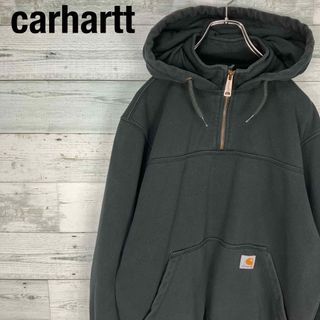 carhartt カーハートプルオーバー　ハーフジップ　裏地フリース約Mサイズ