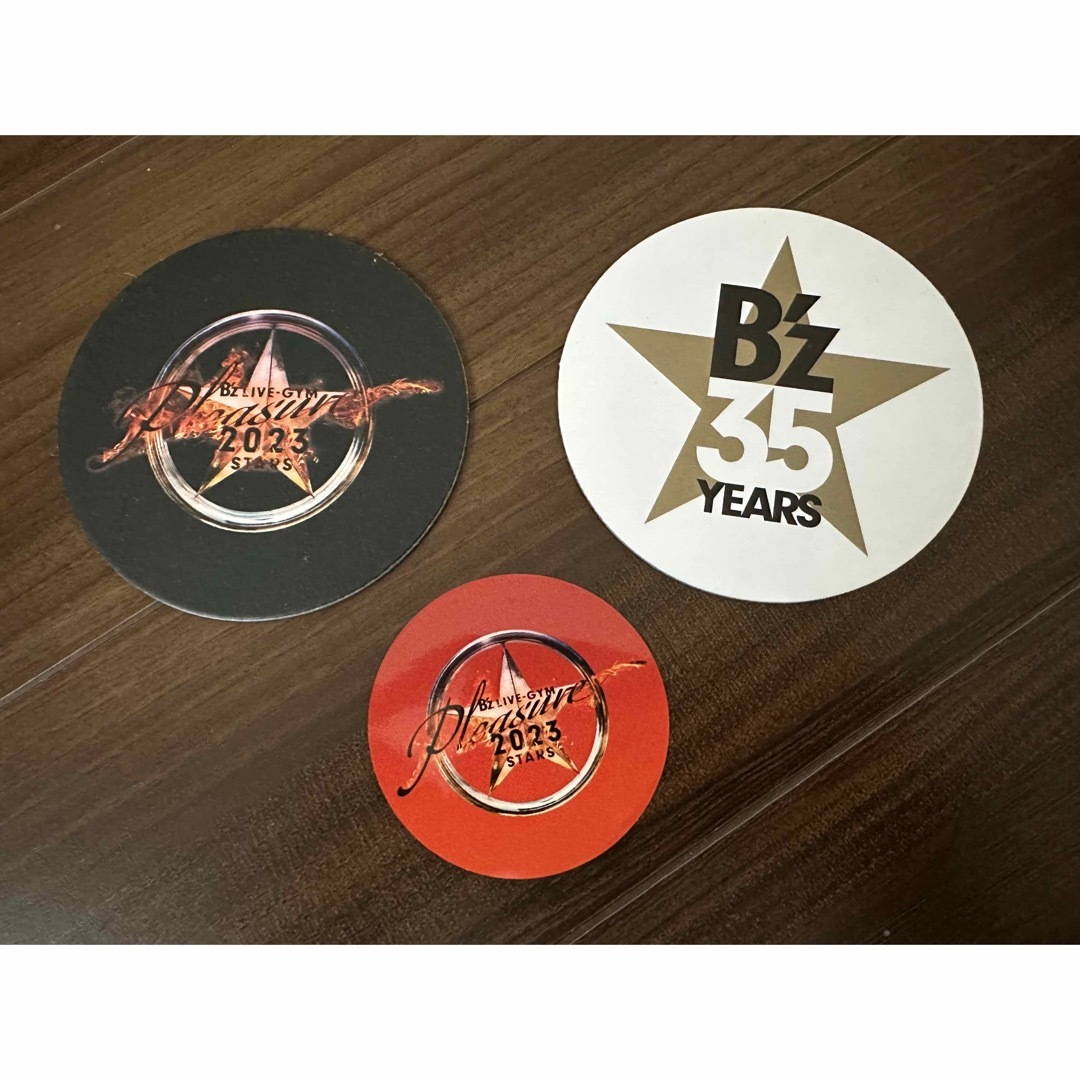 B'z STARS コースター　ステッカー3枚セット エンタメ/ホビーのタレントグッズ(ミュージシャン)の商品写真