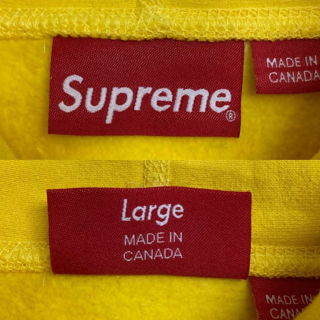 美品 Supreme Tagging Logo Tee Yellow L