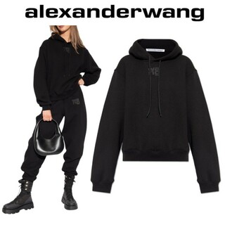 Alexander Wang - 【新品】ALEXANDER WANG テリー ロゴ フーディー Sの ...