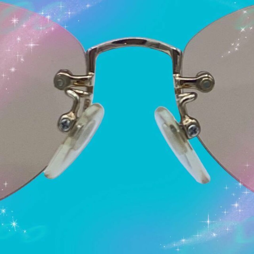 美品》 ヴァレンティノ サングラス フレームブラウン系-