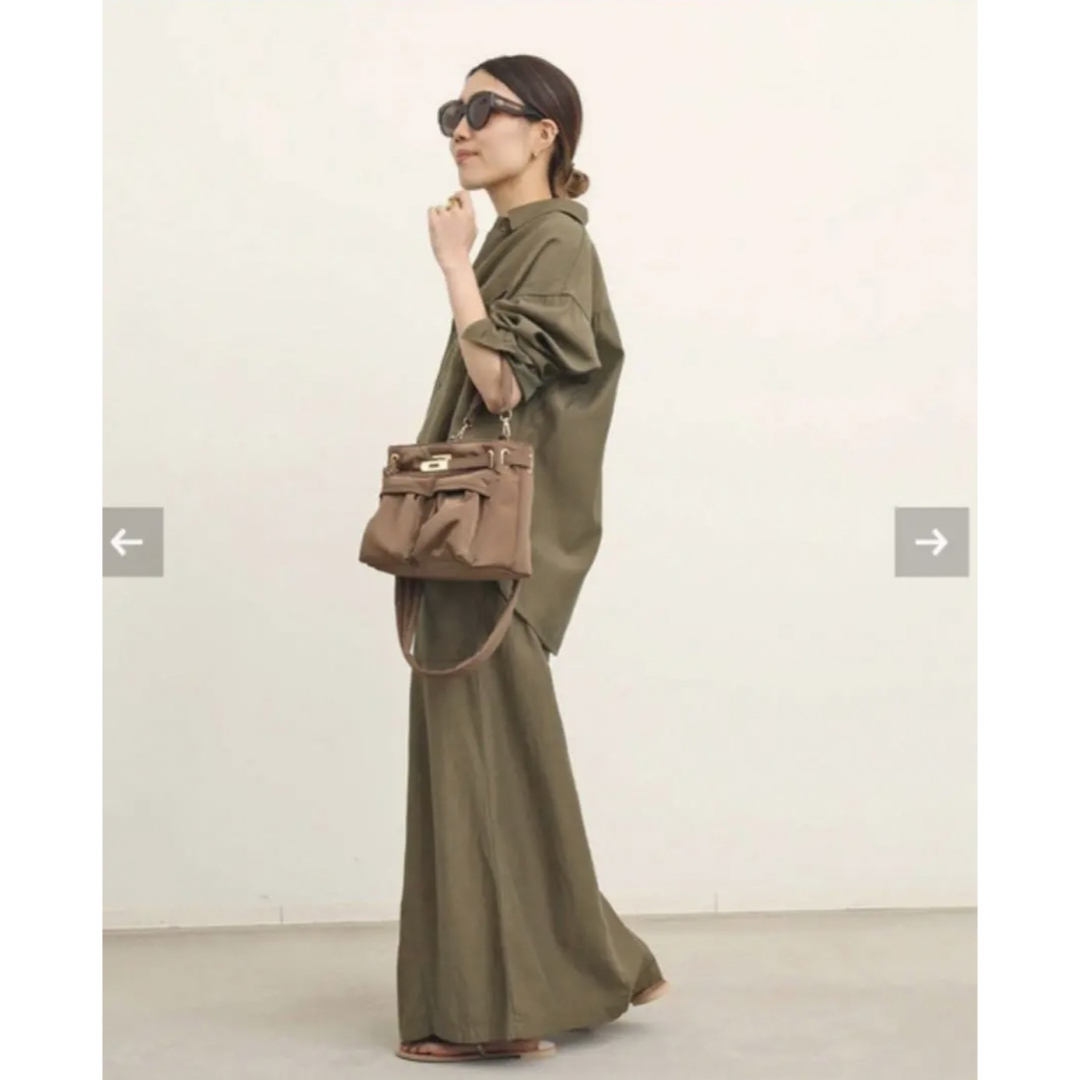 L'Appartement DEUXIEME CLASSE(アパルトモンドゥーズィエムクラス)のレミレリーフ Military Maxi Skirt Shirt アパルトモン レディースのトップス(シャツ/ブラウス(長袖/七分))の商品写真