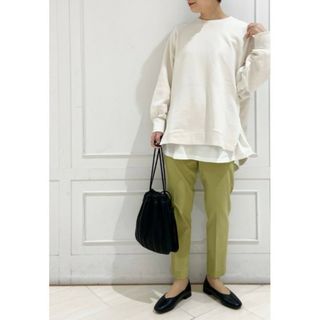 グローバルワーク(GLOBAL WORK)の新品GLOBAL WORK スゴラクスリム テーパードパンツ(ピスタチオ色)(その他)