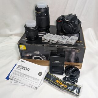 Nikon D5600 ダブルズームキット➕単焦点レンズ➕おまけ