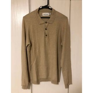 トップマン(TOPMAN)のTOPMAN トップマン　ロングスリーブニット　ポロシャツ(ポロシャツ)