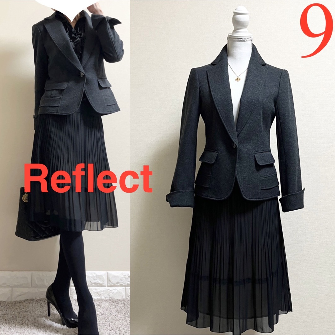 美品！Reflect リフレクト　ジャケット　スカート　セットアップ　スーツ　M