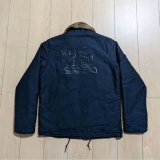 キースヘリング(KEITH HARING)のX-LARGE ALPHA Keith Haring N-1デッキジャケット M(ミリタリージャケット)