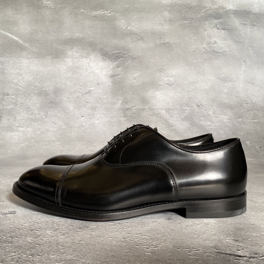 新品 DOUCAL'S キャップトゥ オックスフォードシューズ 革靴 ポリッシュ 1