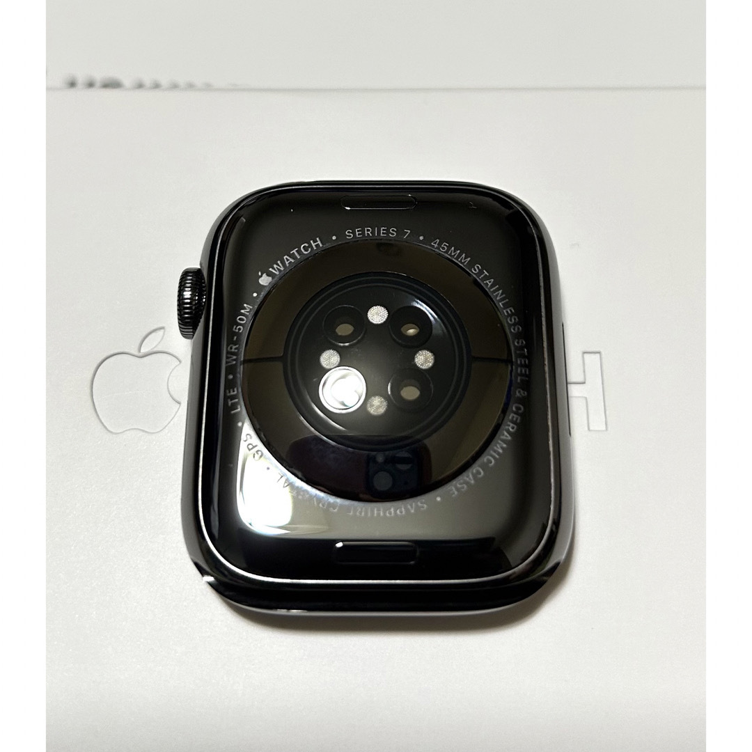 Apple Watch 7 45mm ステンレススチール グラファイト セルラー