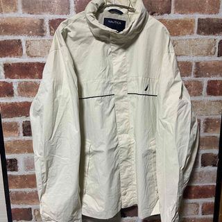 NAUTICA - M108 NAUTICA ナイロンジャケット 古着 ホワイト NAUTICA - M108 NAUTICA ナイロンジャケット 古着 ホワイト