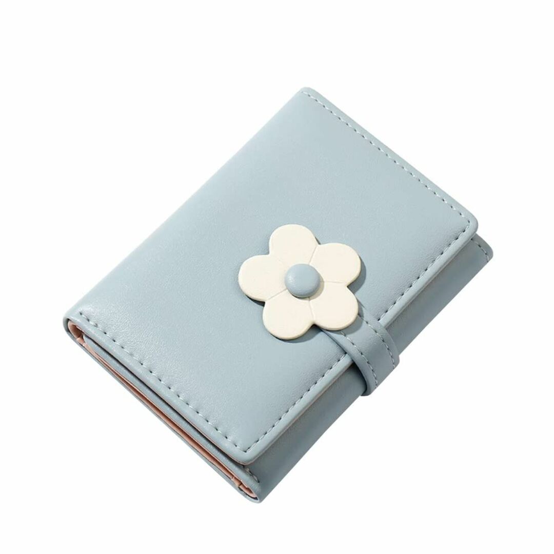 【色: ブルー】Ｓｅｍｏ１ｍｕｓ 財布 レディース 三つ折り おしゃれ ミニ財布