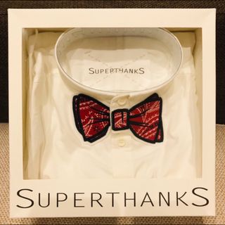 ビームス(BEAMS)の【新品♡未使用】SUPERTHANKS 蝶ネクタイワッペンシャツ(シャツ/ブラウス(長袖/七分))