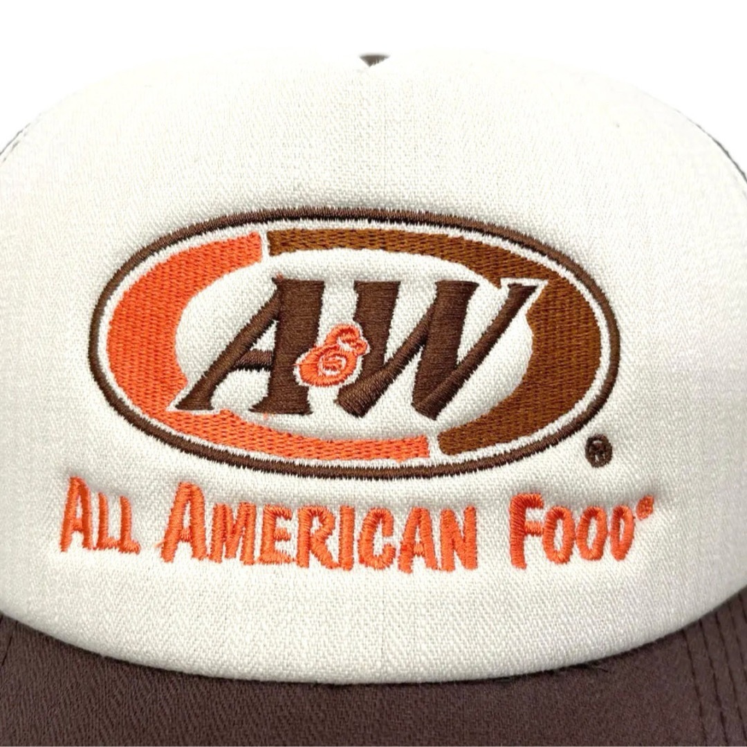 ブラウン】新品 A&W 沖縄 メッシュ ロゴ キャップ 正規品 帽子の通販