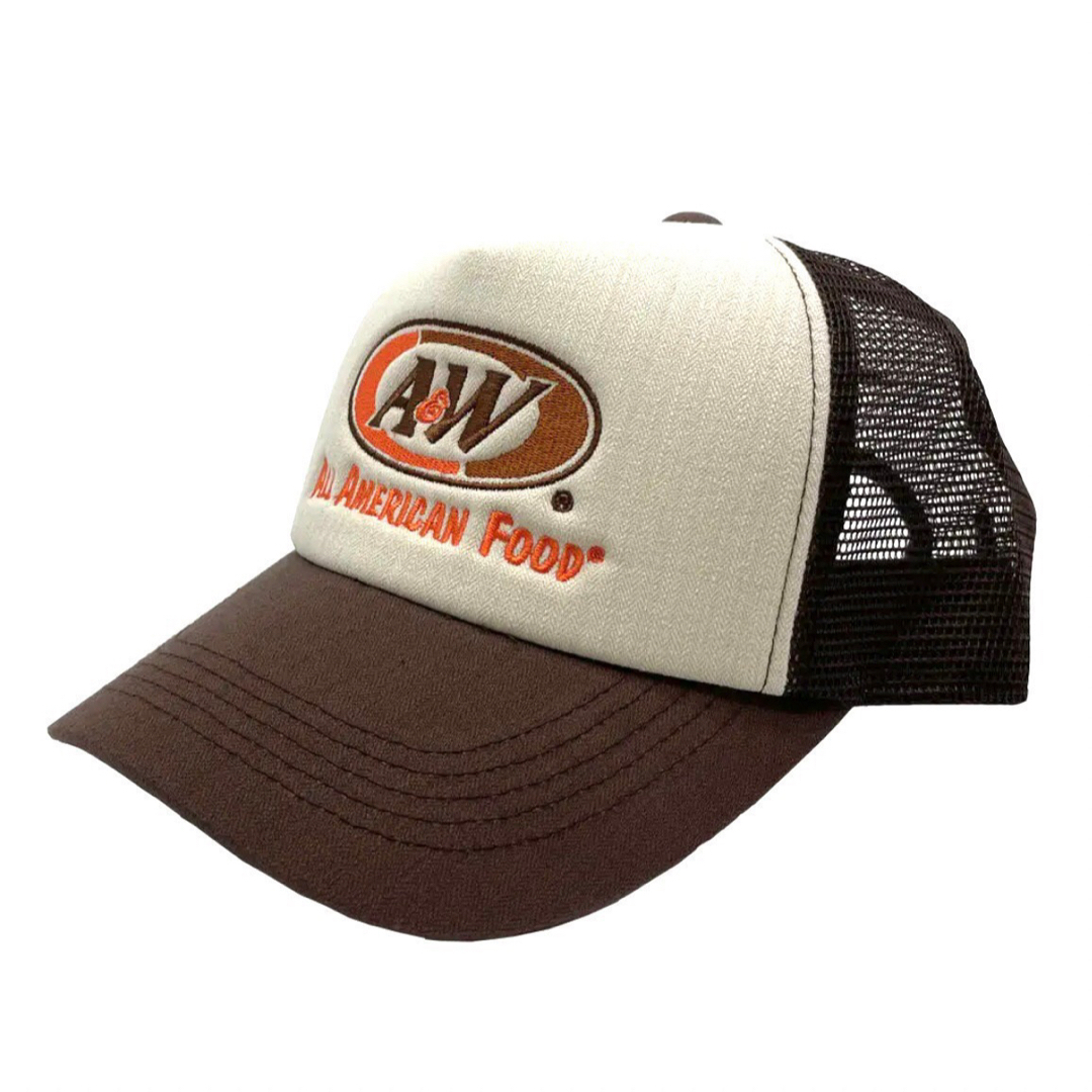 ブラウン】新品 A&W 沖縄 メッシュ ロゴ キャップ 正規品 帽子の通販