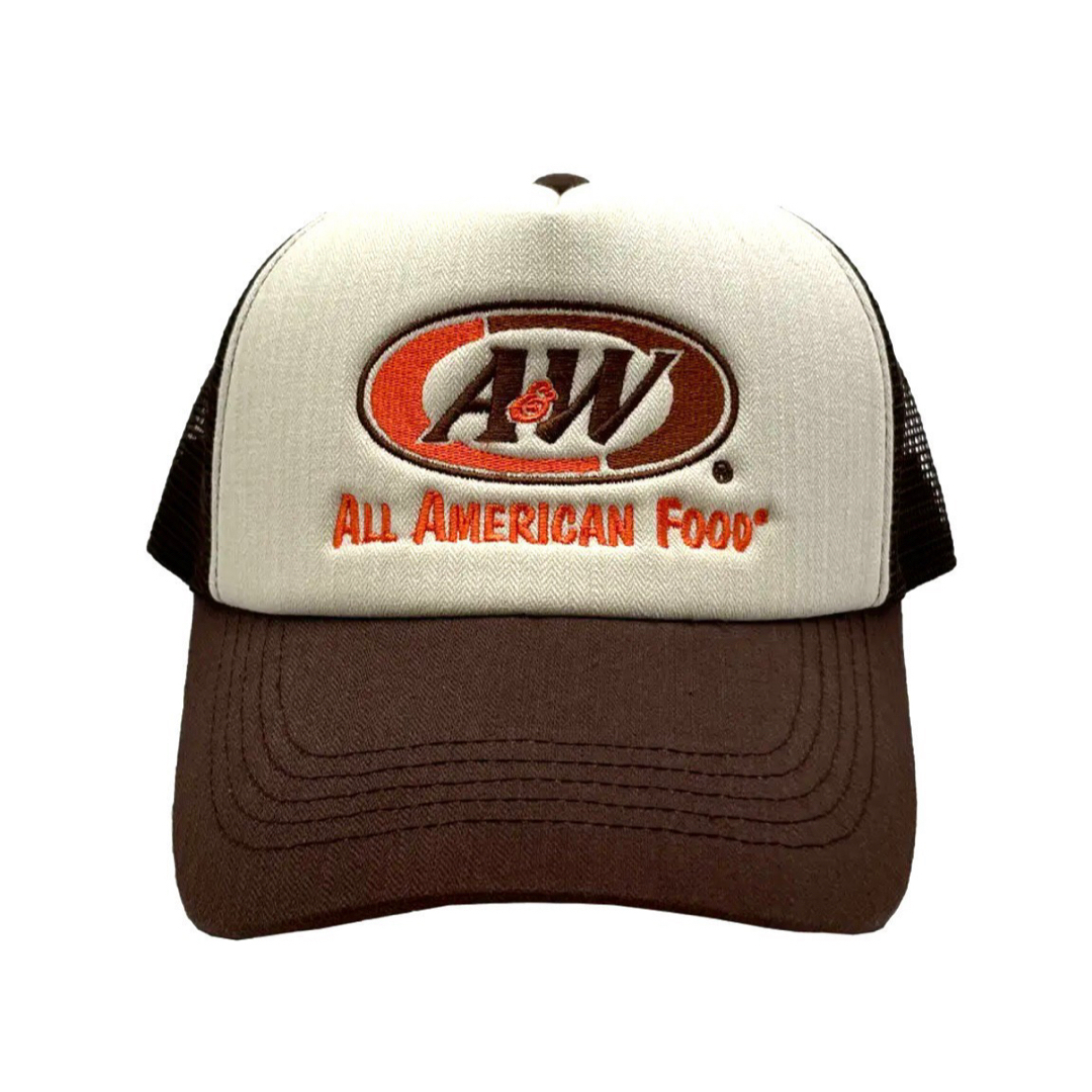 ブラウン】新品 A&W 沖縄 メッシュ ロゴ キャップ 正規品 帽子の通販