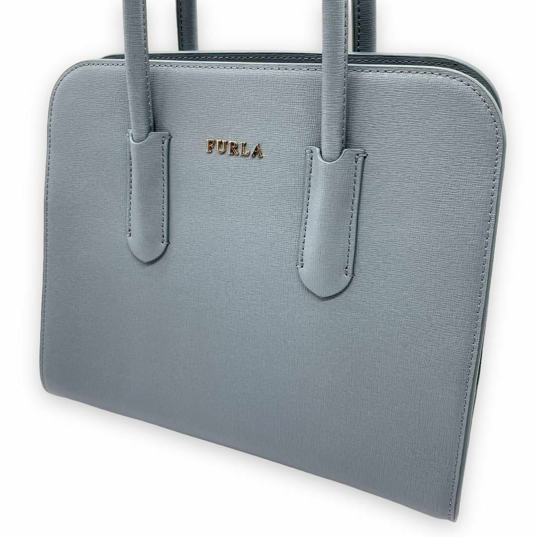 FURLA フルラ 2way 水色 ライトブルー ショルダーバッグ ハンドバッグ